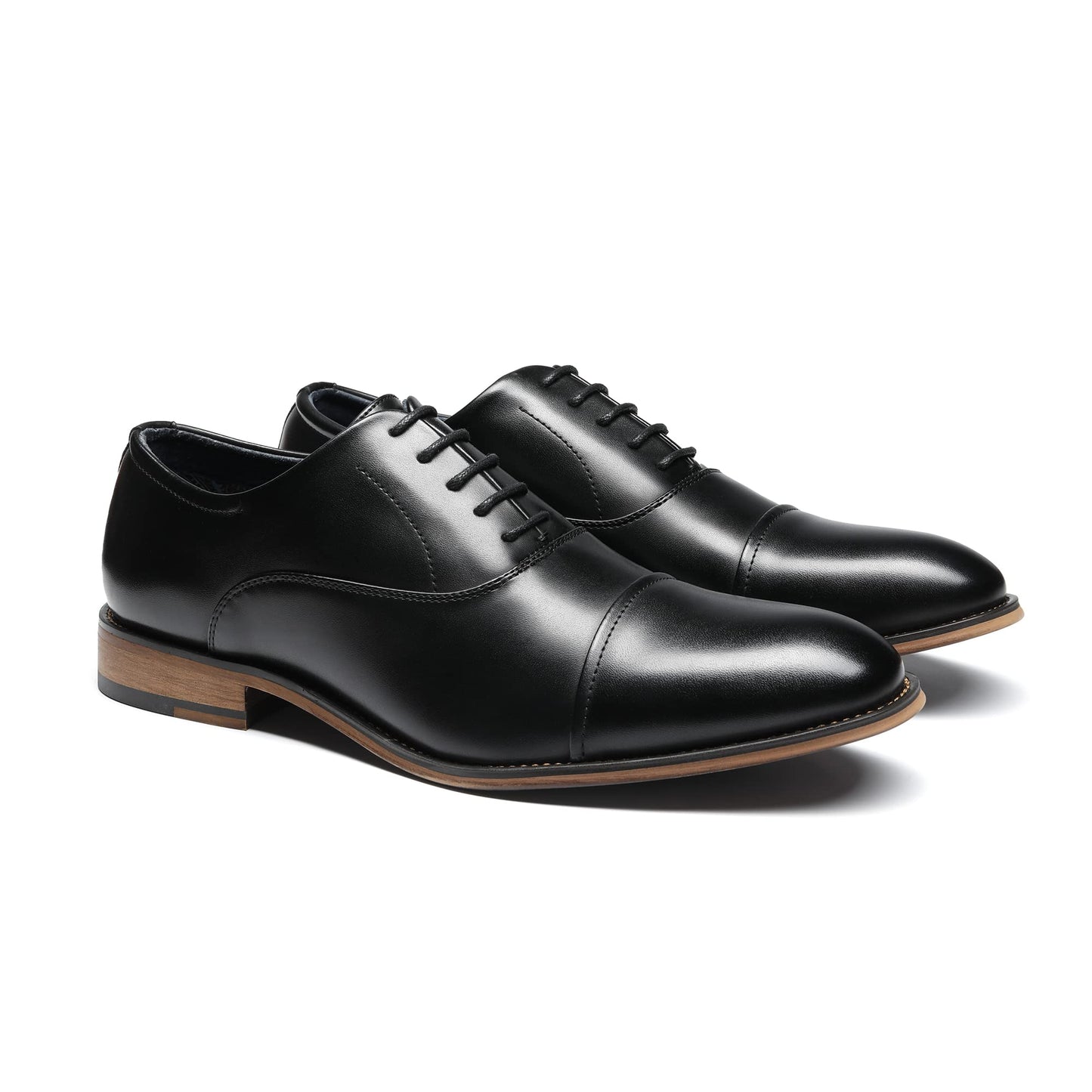 Bruno Marc Men's Lace Up Soft Cap-Toe Formal Dress Shoes,Size 11,Black,Louis_2