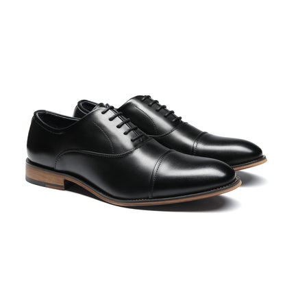 Bruno Marc Men's Lace Up Soft Cap-Toe Formal Dress Shoes,Size 11,Black,Louis_2