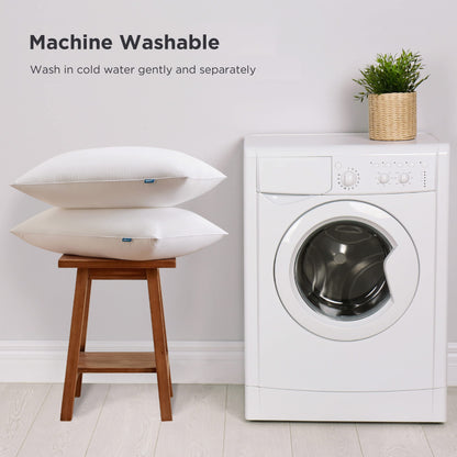 Bedsure Pillows Standard Size Set of 2 - Standard Size Bed Pillows 2 Pack Hotel Quality Premium Down Alternative for Sleeping Soft and Supportive Filling for Side, Back Sleepers (19"x26")