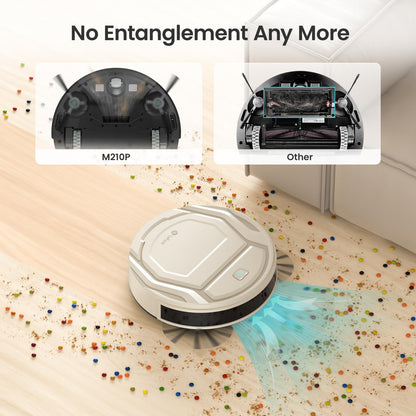 Lefant M210 Pro Robot Vacuum, Strong 2200Pa Suction, 120 Min Runtime, Super Slim Thin, Low Noise, Self-Charging, Wi-Fi/App/Alexa Control, Ideal for Pet Hair & Hard Floors