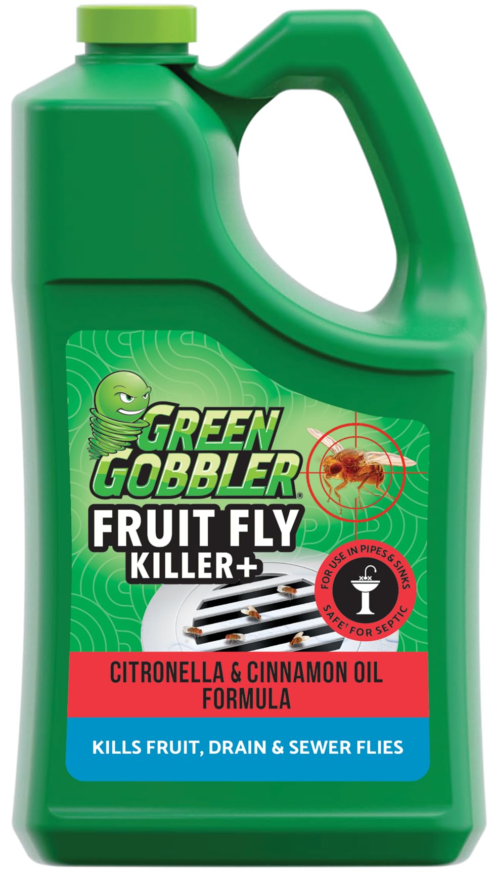 FRUIT FLY GOODBYE Gel Drain Treatment | Drain Fly Killer | Fruit Fly Killer | Drain Flies Treatment | Fruit Flies Treatment | Drain Fly & Fruit Fly Eliminator (1 Gallon)