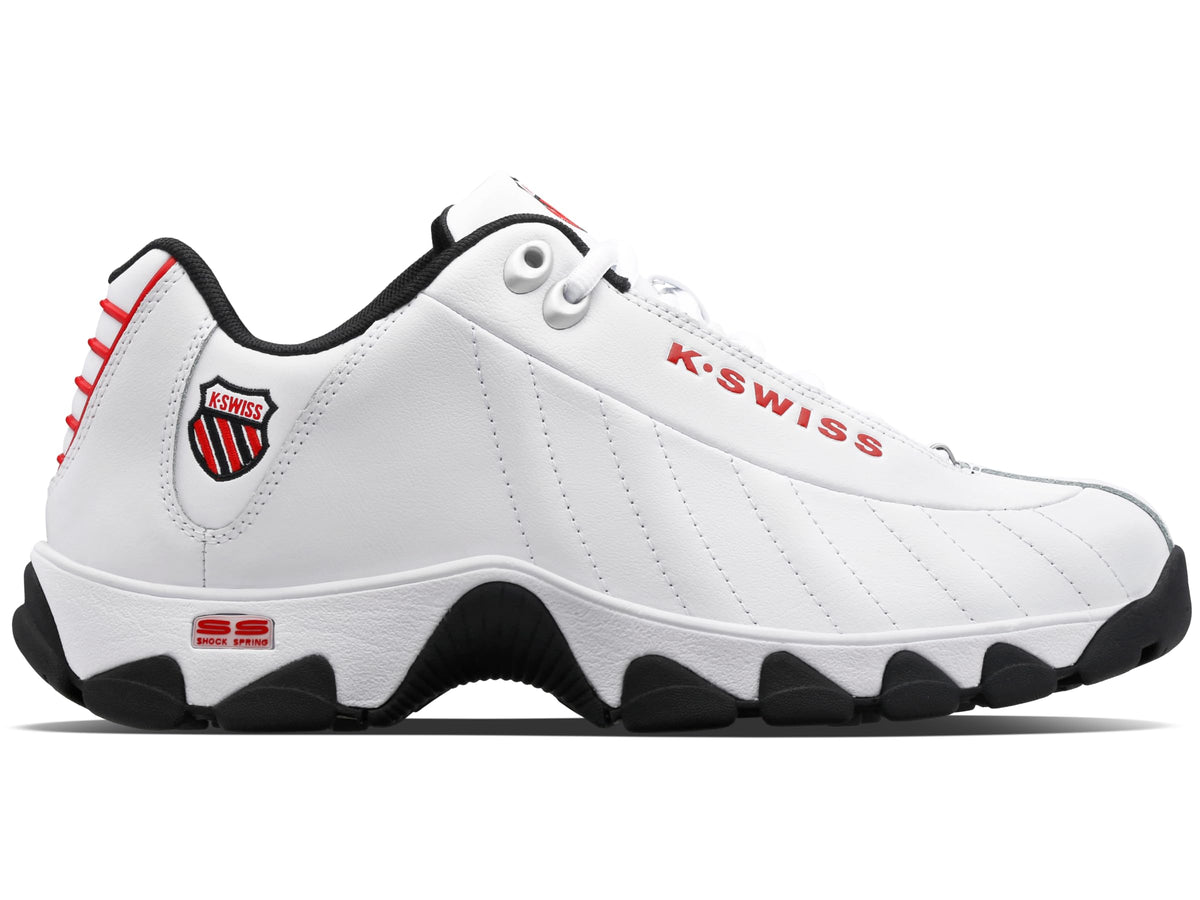 K-Swiss Men's ST329 CMF Sneaker, White/Black/Mars Red, 7.5 M