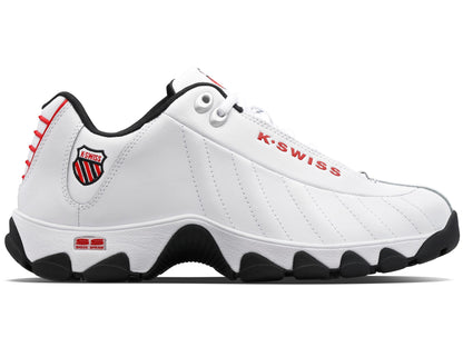 K-Swiss Men's ST329 CMF Sneaker, White/Black/Mars Red, 7.5 M