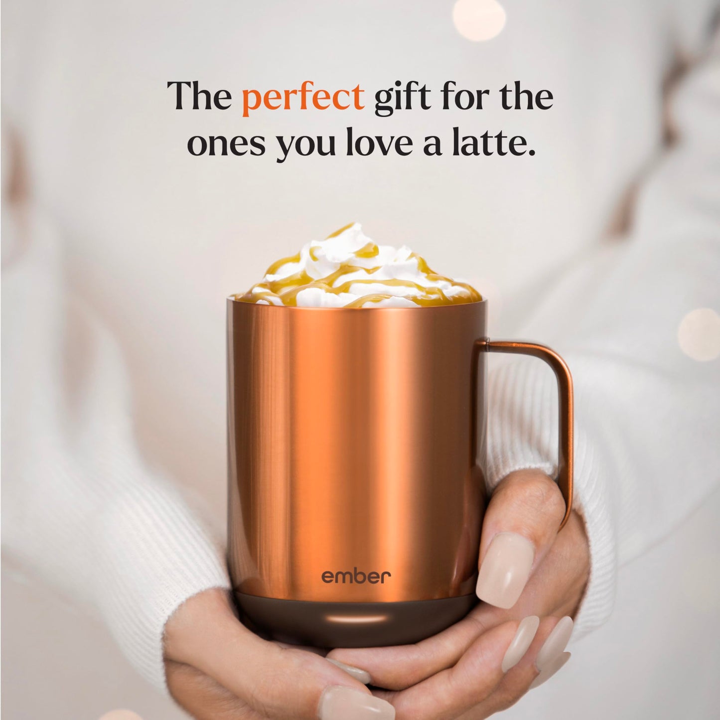 Ember Temperature Control Smart Mug 2, 10 Oz, App-Controlled Heated Coffee Mug with 80 Min Battery Life and Improved Design, Copper