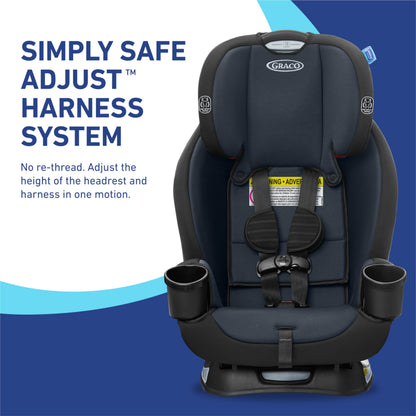 Graco TriRide 3-in-1 Convertible Car Seat - Highback Booster, Forward & Rear Facing modes, Suitable from Newborn to Preschooler, Perfect for Long Journeys in Redmond Color