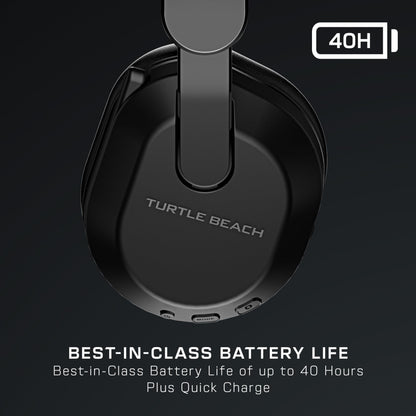 Turtle Beach Stealth 500 Wireless Gaming Headset Licensed for Xbox Series X|S, Xbox One & Works via Bluetooth with PC, Switch & Mobile – 40-Hr Battery, Memory Foam Cushions, Flip-to-Mute Mic – Black