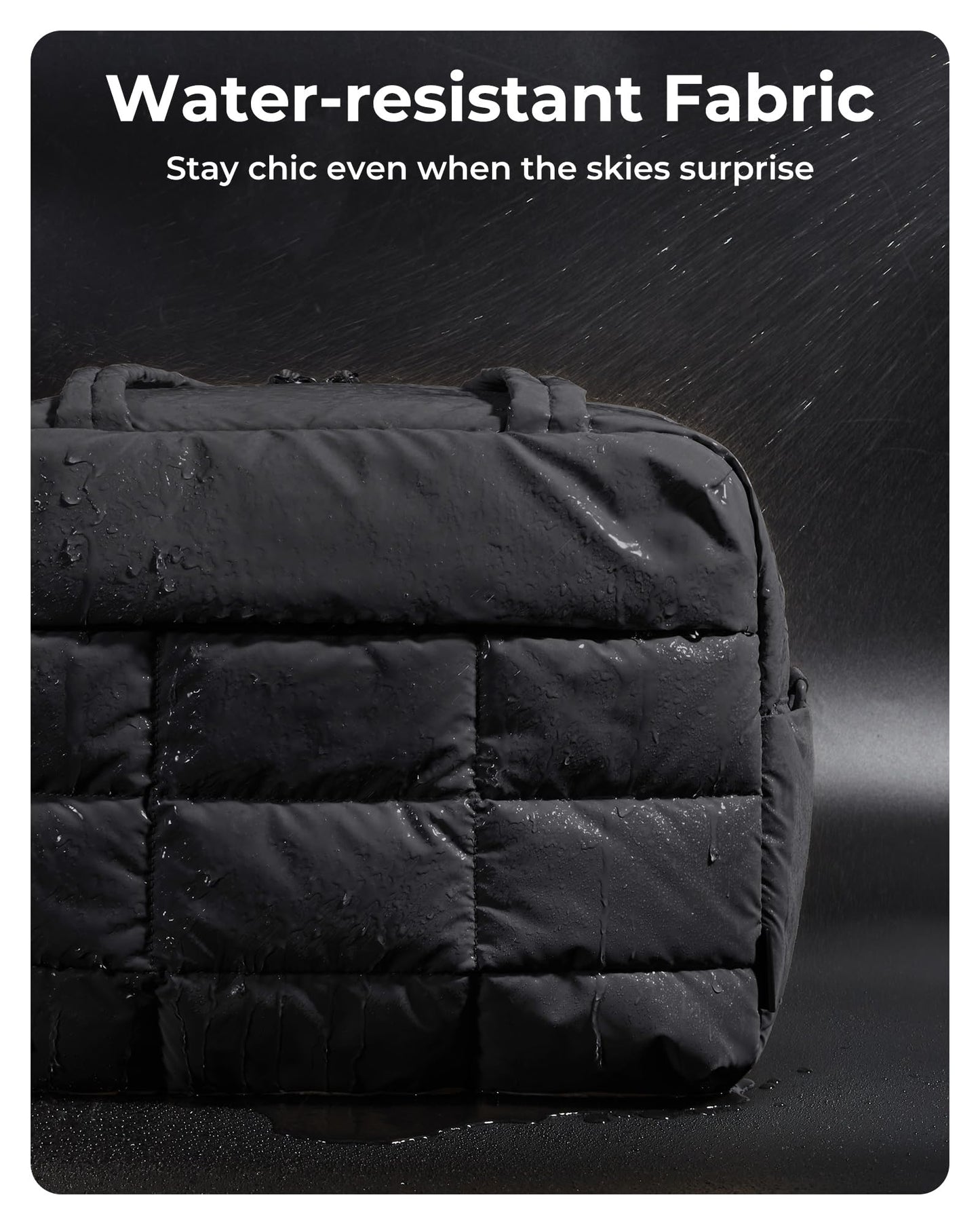 BAGSMART Small Gym Bag for Women, 23L Carry on Travel Duffle, Water-resistant Dance Bag with Shoe Compartment, Black