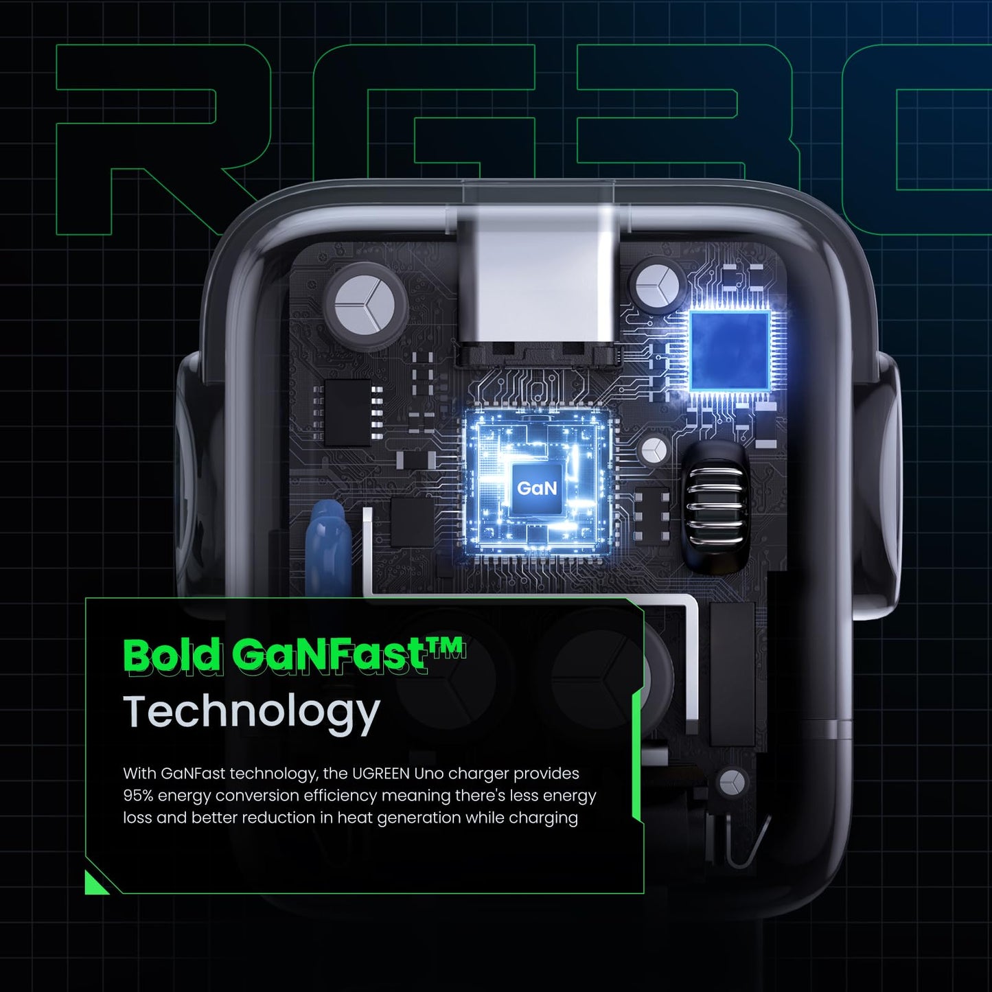 UGREEN Uno 30W USB C Charger Block, Compact Robot GaN Fast Charger for iPhone 17, Gifts for Women Men, Compatible with iPhone 17/16/15, Galaxy S25/S24/S23, Pixel 10/9/8, iPad, Black