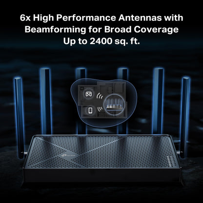 TP-Link BE6500 Dual-Band WiFi 7 Router (BE400) – Dual 2.5Gbps Ports, USB 3.0, Covers up to 2,400 sq. ft., 90 Devices, Quad-Core CPU, HomeShield, Private IoT, Free Expert Support