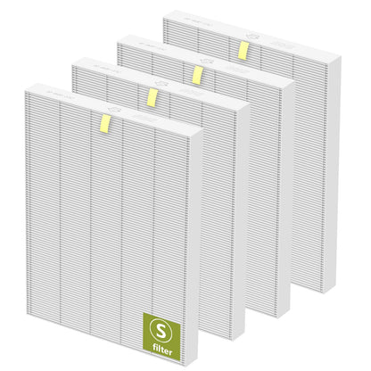C545 Replacement Filter S Compatible with Winix C545 Air Purifier, 4 Pack C545 True HEPA Replacement Filter S, Replaces for Winix C545 Replacement Filter S 1712-0096-00