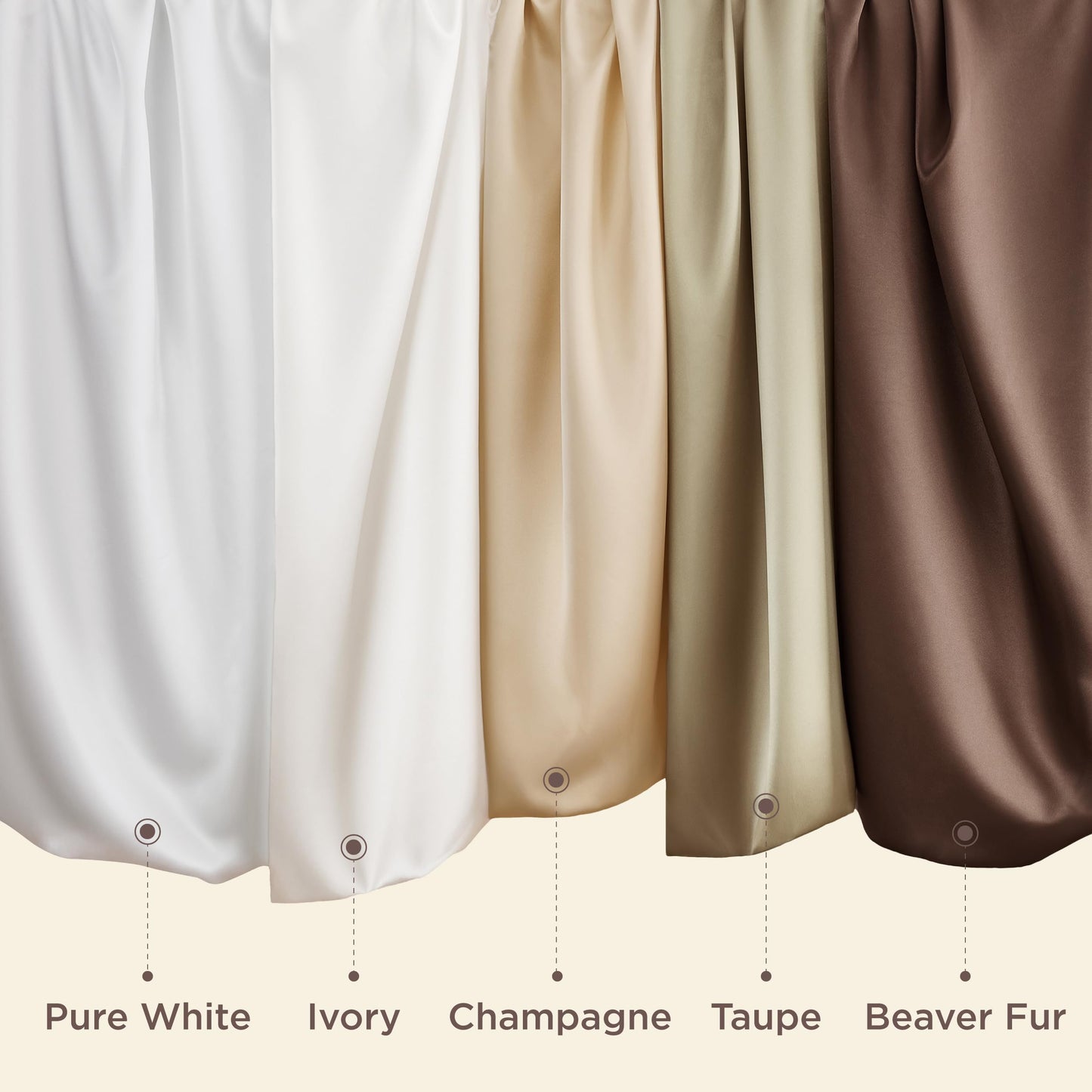 Bedsure King Size Satin Pillowcase Set of 2 - Pure White Silky Pillow Cases for Hair and Skin with Envelope Closure, Similar to Silk Pillow Cases, Gifts for Women Men, 20x36 Inches, 2pcs