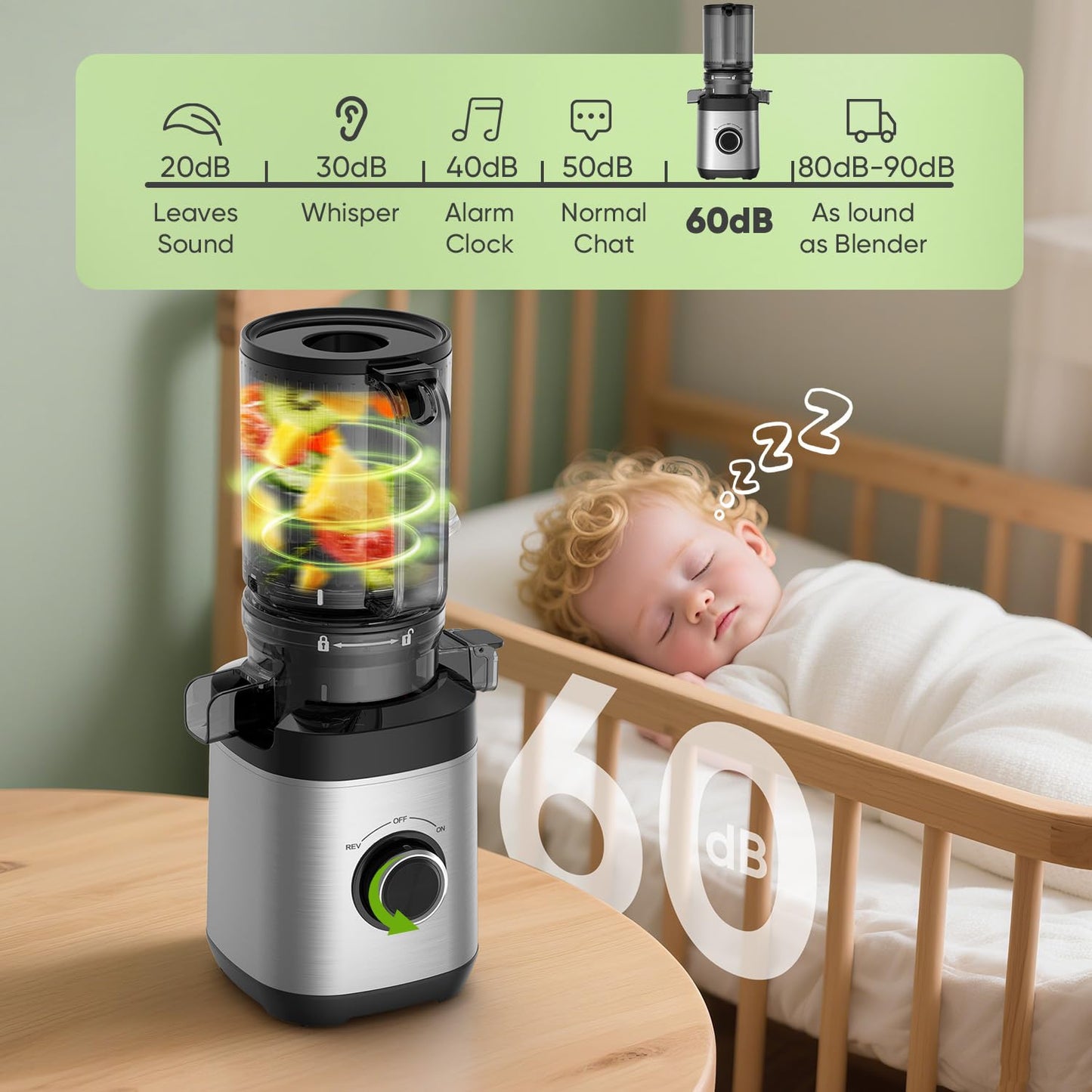 Cold Press Juicer Machines, Juicer Machines for Whole Fruits and Vegetables, Masticating Juicers, High Juice Yield, BPA Free