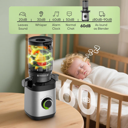 Cold Press Juicer Machines, Juicer Machines for Whole Fruits and Vegetables, Masticating Juicers, High Juice Yield, BPA Free