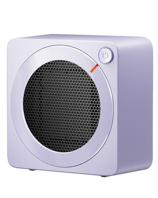 Gaiatop Mini Space Heater, Lightweight PTC Ceramic Fast Heating 500W Energy Efficient for Indoor Use, Overheating & 45° Tip-Over Protection, Portable Desk Electric Heaters for Office Home Purple