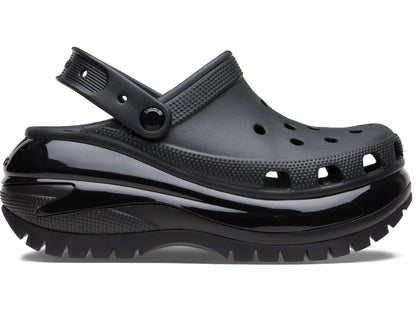 Crocs Mega Crush Clog - Unisex Clogs - Thermoplastic Upper - Adjustable Ankle-Sling - Flexible - Rubber Tread Black Men's 6, Women's 8 Medium