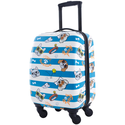 Travelers Club 5 Piece Kids' Luggage Set, Cool Dog