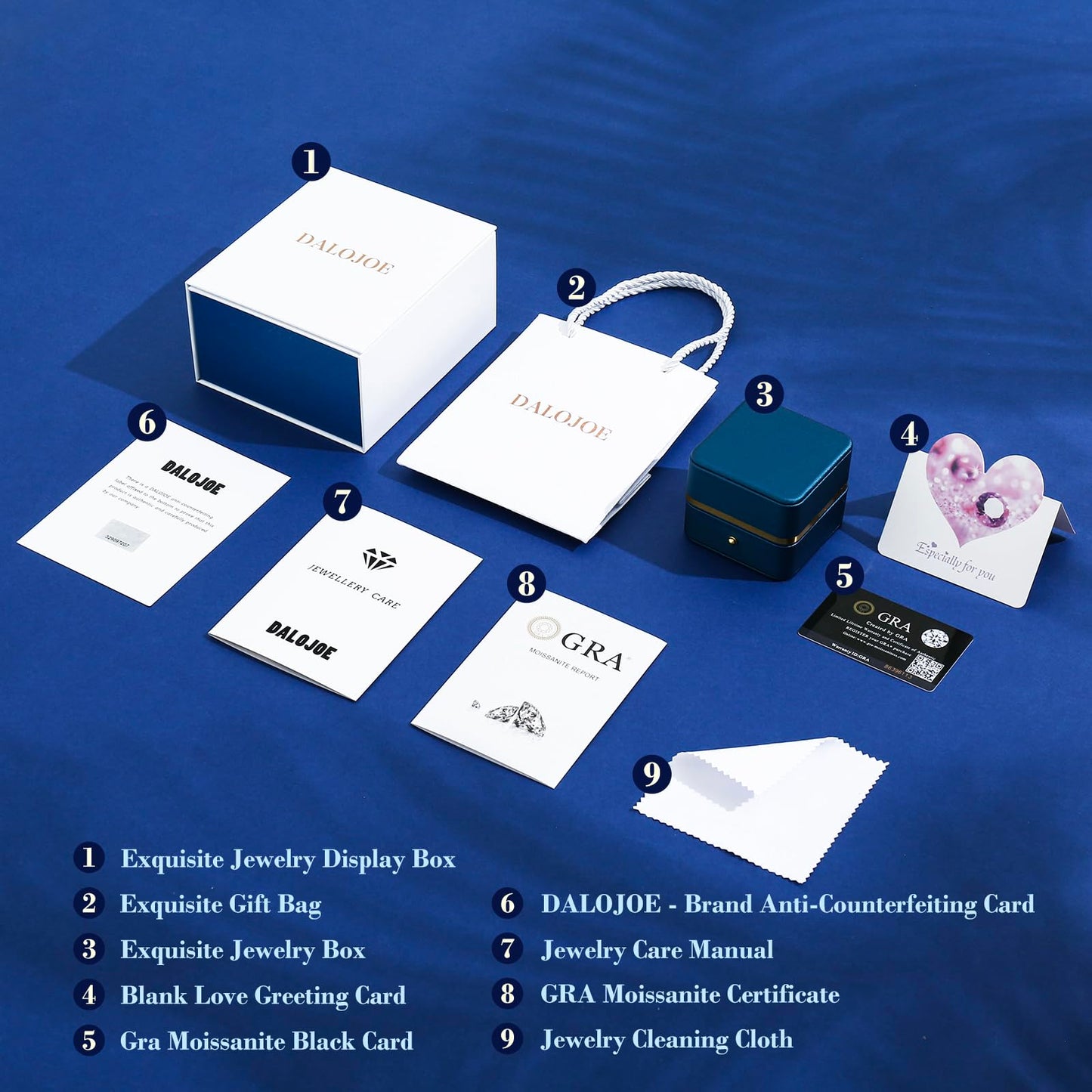 DALOJOE Moissanite Necklace for Women, 1-3 Carat Heart Necklace Engraved with 'I LOVE YOU', Birthday Gift for Wife, Anniversary Present for Wife Women, Jewelry Gifts for Valentine's Day