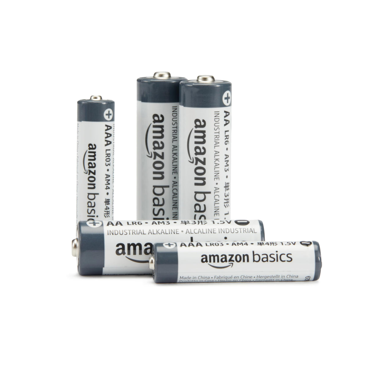 Amazon Basics 200-Pack AA Alkaline Industrial Batteries, 1.5 Volt, 5-Year Shelf Life
