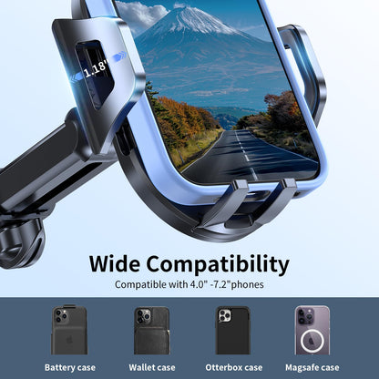LOTUNY Phone Holders for Your Car Upgraded Car Phone Holder Mount Hands Free Universal Automobile Cradle for Dashboard Windshield, Compatible with iPhone Samsung Google and All Phones
