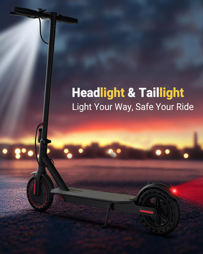 MAXSHOT Electric Scooter for Adults, 8.5/10/14" Tires, 19/22Mph, 350W/500W Motor, 21-28 Miles Range, Folding E-Scooter with Dual Suspension,APP Control