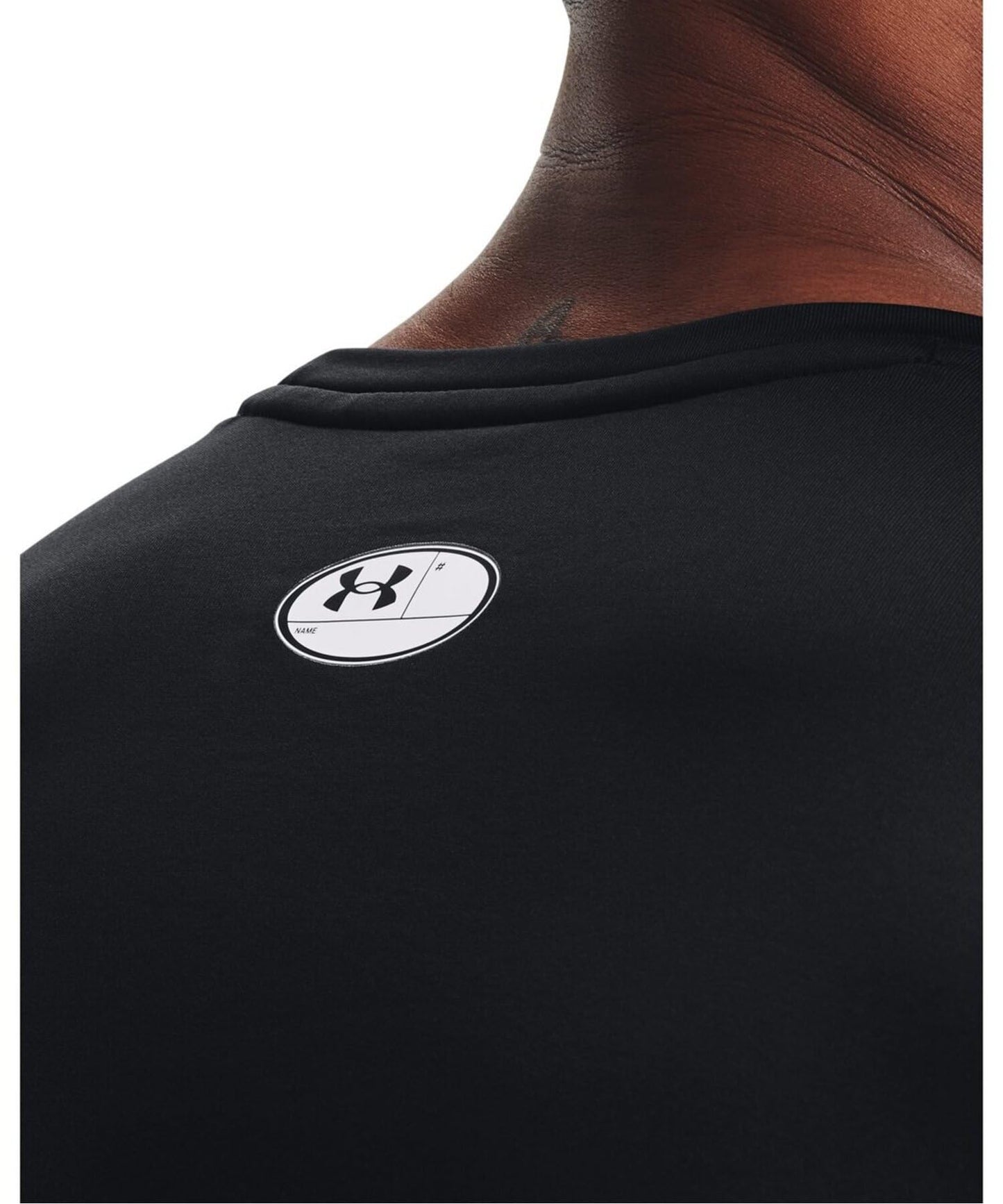 Under Armour Men's ColdGear Armour Fitted Crew, Black (001)/White, X-Large
