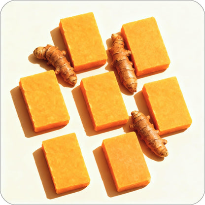 Glo Melanin Organic Turmeric Soap for Dark Spots, Soap for Face, All Natural Face Wash