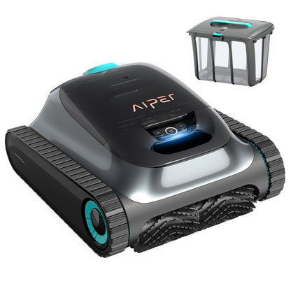 Aiper Scuba S1 Robotic Pool Cleaner, Wall & Waterline Cleaning, Cordless Pool Robot with 4 Modes, Smarter Navigation with High-Precision Sensors, for All Inground & Above Ground Pools (2024)