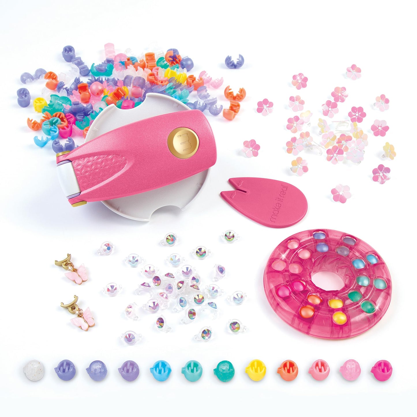 Make It Real: Snap N' Glam Hair Styling Set - Reusable Gems, Accents & Bead Clips, Create Unique Styles for Every Type of Hair, Girls & Kids Ages 8+