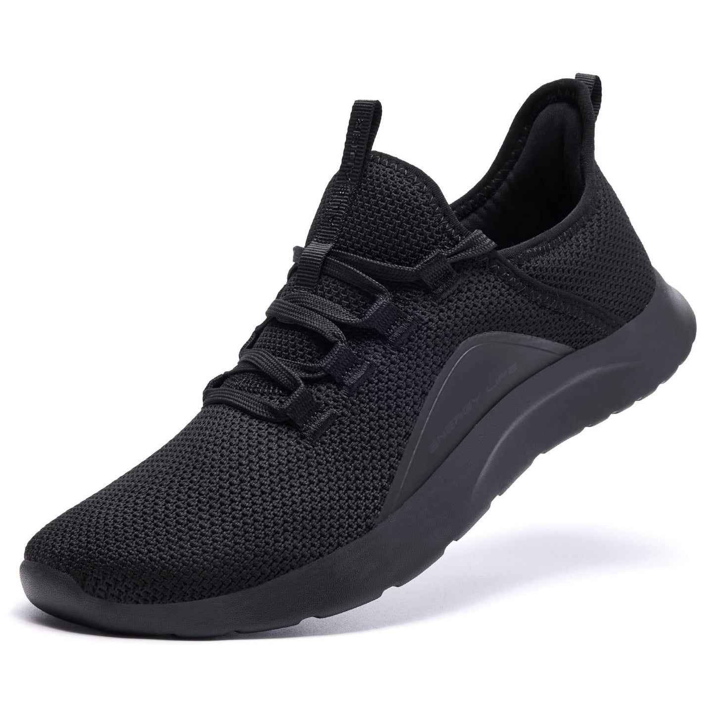 ALEADER Energycloud Slip On Shoes Women Tennis Walking Shoes Fashion Sneakers for Running Workout Sport Hands Free Lightweight Casual All Black Size 6 US