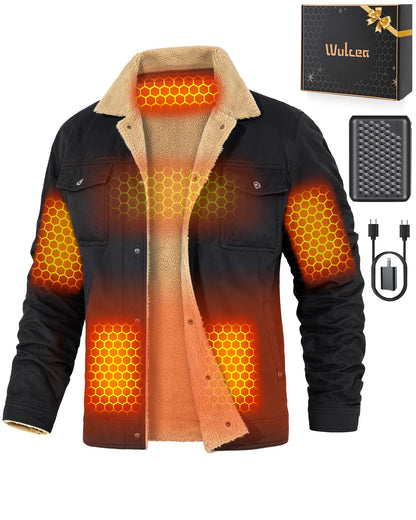 Men Heated Jacket Battery Pack Included Casual Fleece Lined Christmas Luxury Gift Ideas Hiking Camping Travel Rider Outdoor Army Outdoorsy Traveler Truck Driver Tactical Outdoorsman Fishermen Rv