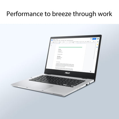 ASUS Chromebook Flip CX1 Convertible Laptop, 14" FHD NanoEdge 360-degree Touchscreen, Intel Celeron N4500 Processor, 128GB eMMC Storage, 8GB RAM, ChromeOS, Transparent Silver, CX1400FKA-AS88FT