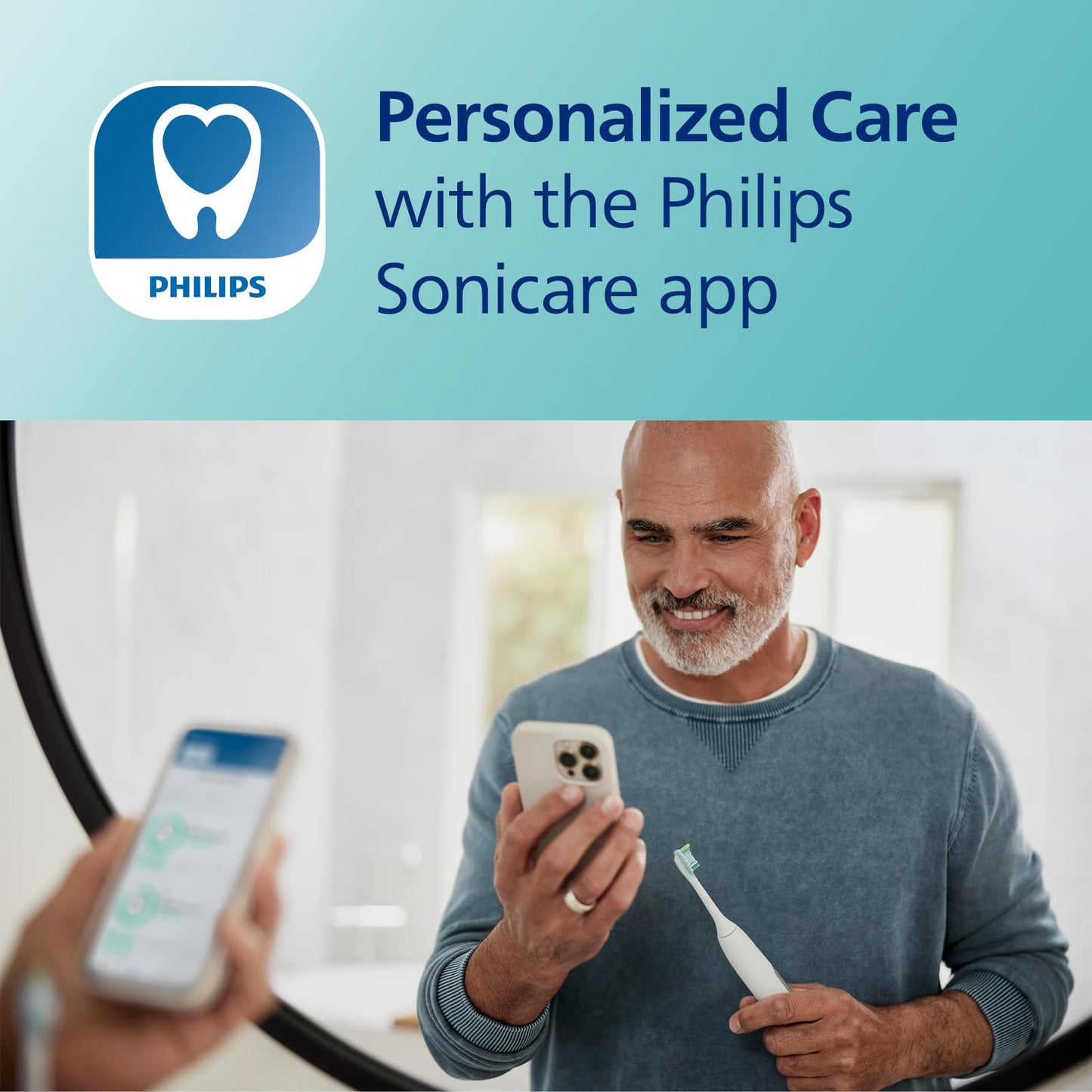 Philips Sonicare DiamondClean Smart 9500 Electric Toothbrush, Sonic Toothbrush with App, Pressure Sensor, Brush Head Detection, 5 Brushing Modes and 3 Intensity Levels, Rosegold, Model HX9923/61