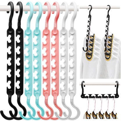 8-Pack-Closet-Organizers-and-Storage,Sturdy Organization-and-Storage-Hangers-Space-Saving for Wardrobe,Dorm-Room-Essentials for College Students Girls Smart Clothes Hanger