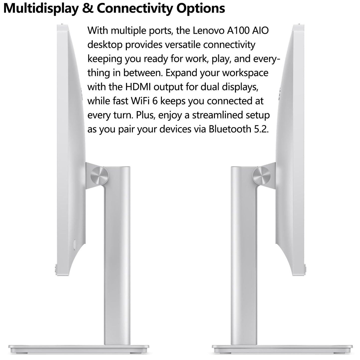 Lenovo 24 All-in-One Desktop Computer for Home Office, 23.8" FHD Business AIO, Intel 8-Core Processor (Beat i5-1140G7), 32GB DDR4 RAM, 1TB PCIe SSD, WiFi 6, Bluetooth 5.2, Windows 11 Pro, Vent-Hear