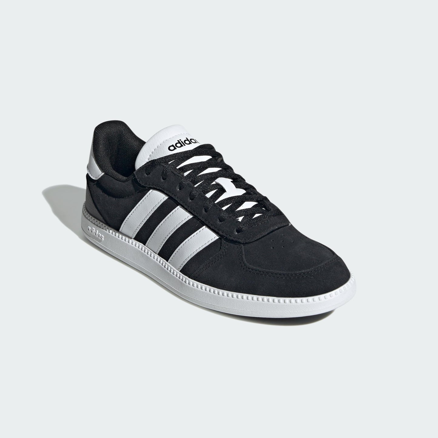 adidas Women's Breaknet Sleek Sneaker, Black/White/Black, 7.5