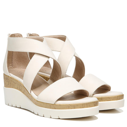 Naturalizer SOUL Women's Goodtimes Wedge Sandal Porcelain 10 W