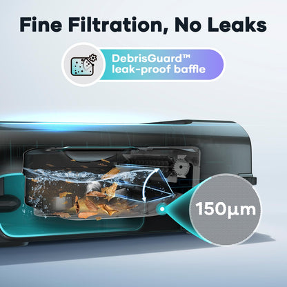 AIPER Surfer S2 Robotic Solar Pool Skimmer with APP Support, 24/7 Cleaning, Dual Charging Modes, Smart Obstacle Avoidance, Ideal for Most Swimming Pool Types