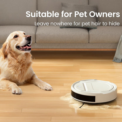Lefant M210 Pro Robot Vacuum, Strong 2200Pa Suction, 120 Min Runtime, Super Slim Thin, Low Noise, Self-Charging, Wi-Fi/App/Alexa Control, Ideal for Pet Hair & Hard Floors