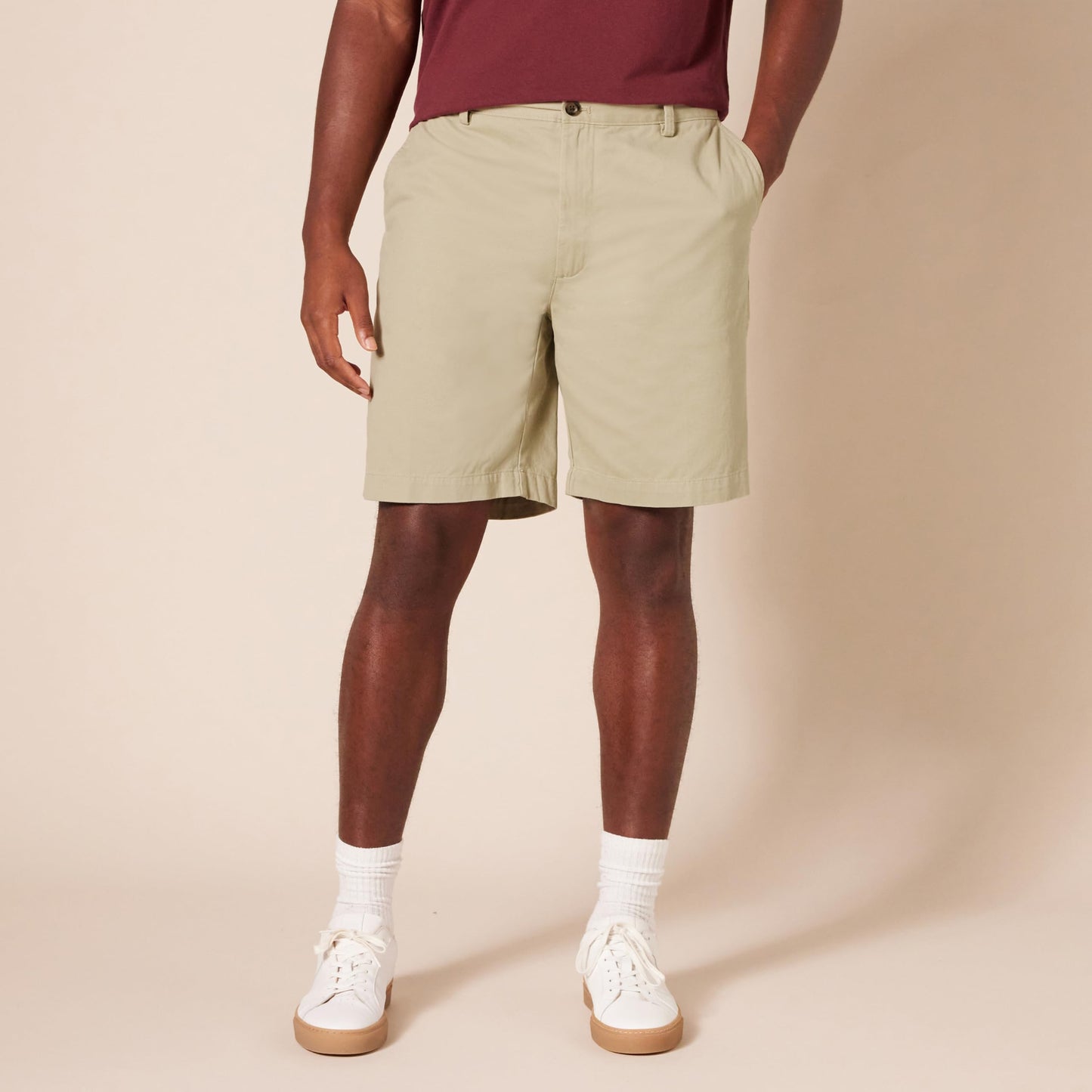 Amazon Essentials Men's Classic-Fit 9" Short, Khaki Brown, 29