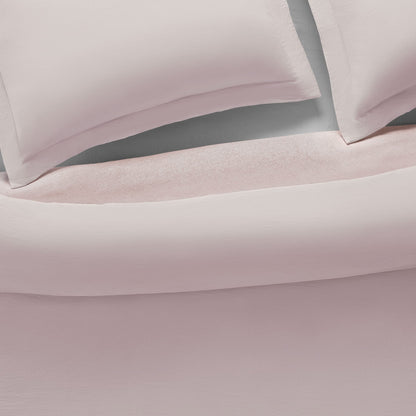 Serta Supersoft Cooling 3 Piece Reversible Duvet Set with Pillow Covers for All Season, Full/Queen, Sepia Rose