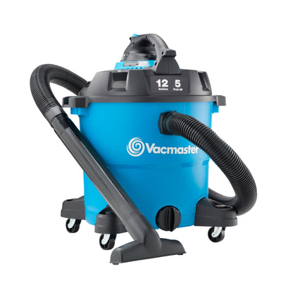 Vacmaster Blue Line 12-Gallon* 5 Peak HP† Wet/Dry Vacuum with Detachable Blower VBV1210
