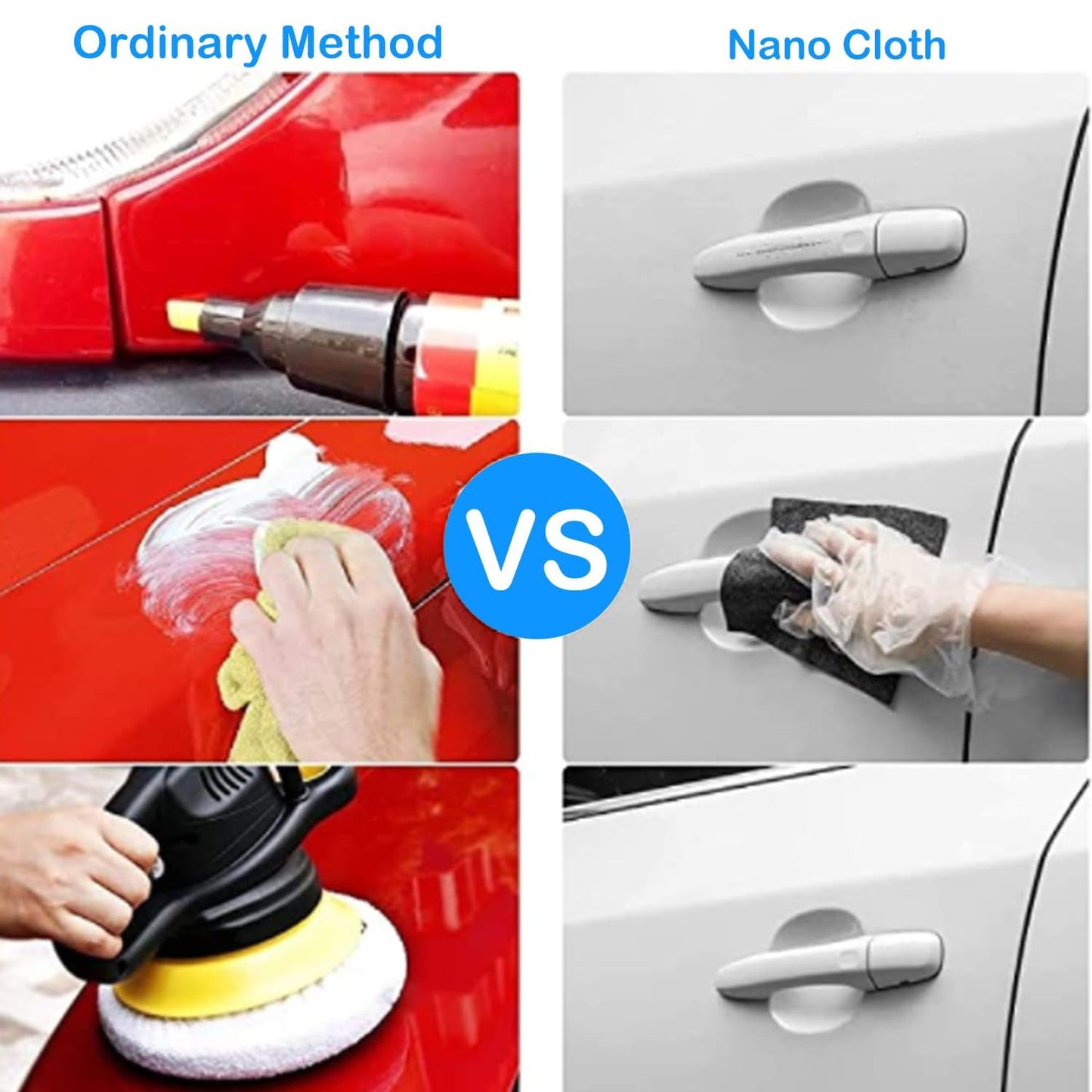 Autoglym 2024 Nano Sparkle Cloth for Car Scratches, Nano Sparkle Cloth Scratch Remover Easily Repair Scratches Paint Residues Water Spots Remover, Nanosparklecloth Scratch Remover Erase Car Scratches