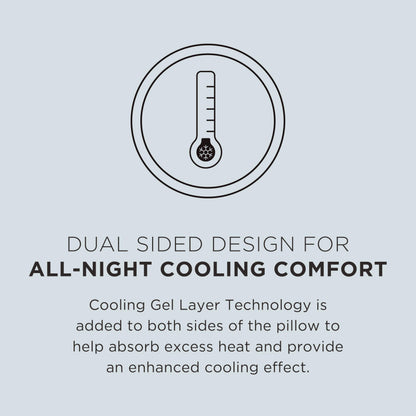 Tempur-Pedic TEMPUR-Cloud Dual Cooling Pillow, Queen, White