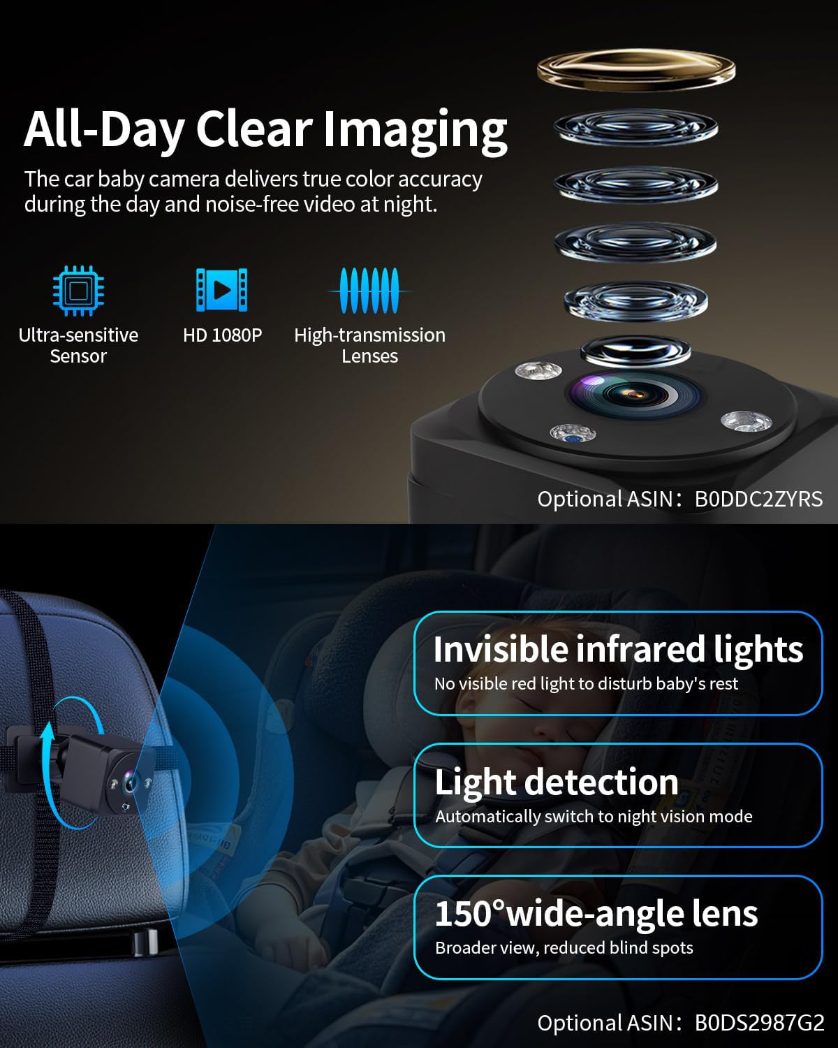 Portable Apple Carplay Screen for Car, 7" HD Car Stereo Touchscreen with Wireless CarPlay & Android Auto, Mirror Link, Bluetooth, Voice Control, Memory Card Playback, AUX - Fits All Vehicles