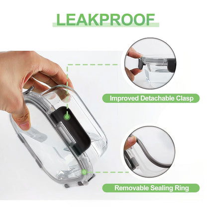 HOMBERKING [18 Piece Glass Food Storage Containers with Lids, Glass Meal Prep Containers, Airtight Lunch Bento Boxes, BPA-Free & Leak Proof, Oven, Freezer and Dishwasher Safe (9 lids & 9 Containers)