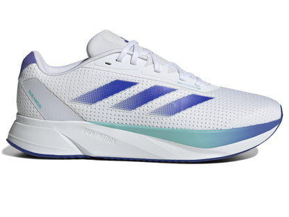 adidas Men's Duramo SL Running Sneaker, White/Lucid Blue/Flash Aqua, 10