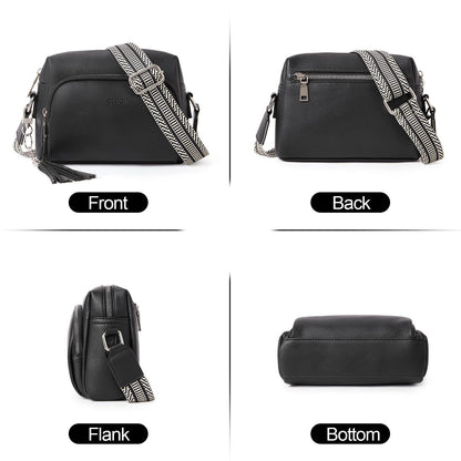 CLUCI Small Crossbody Purses for Women Trendy, Vegan Leather Women's Crossbody Handbags with Adjustable Wide Strap