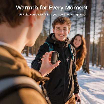 OCOOPA Magnetic Hand Warmers Rechargeable 2 Pack, Fast-Heat, UL Electric Portable Pocket Heater, Ultra-Thin Gloves, Hunting Accessories, Golf, Camping Gear, Women Purse Must Haves, Men Gifts, UT3 Lite