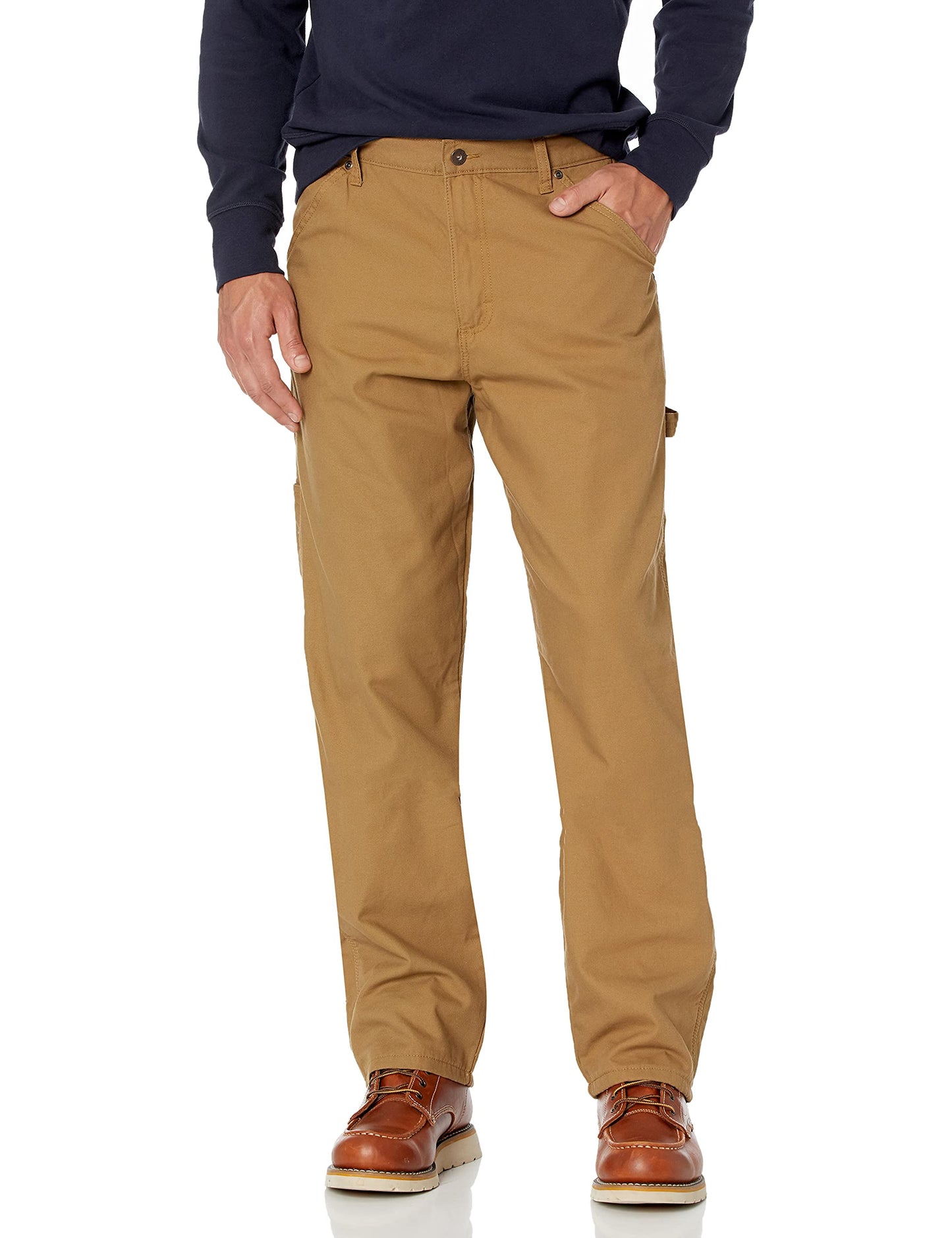 Wrangler Authentics Men's Fleece Lined Carpenter Pant,Autumn Khaki,34W X 30L