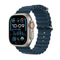 Apple Watch Ultra 2 [GPS + Cellular 49mm] Smartwatch with Rugged Titanium Case & Blue Ocean Band One Size. Fitness Tracker, Precision GPS, Action Button, Extra-Long Battery Life